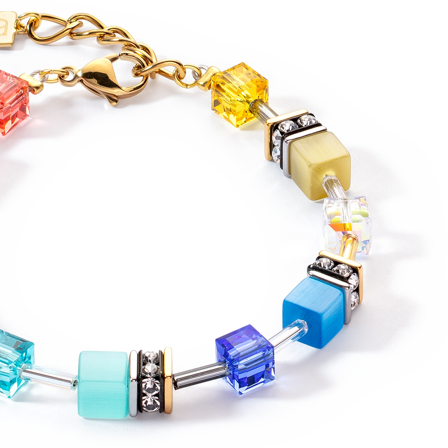 Braccialetto GeoCUBE® Iconic Classic Multicolor oro