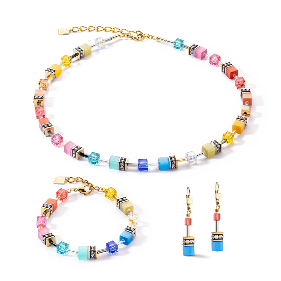 Braccialetto GeoCUBE® Iconic Classic Multicolor oro