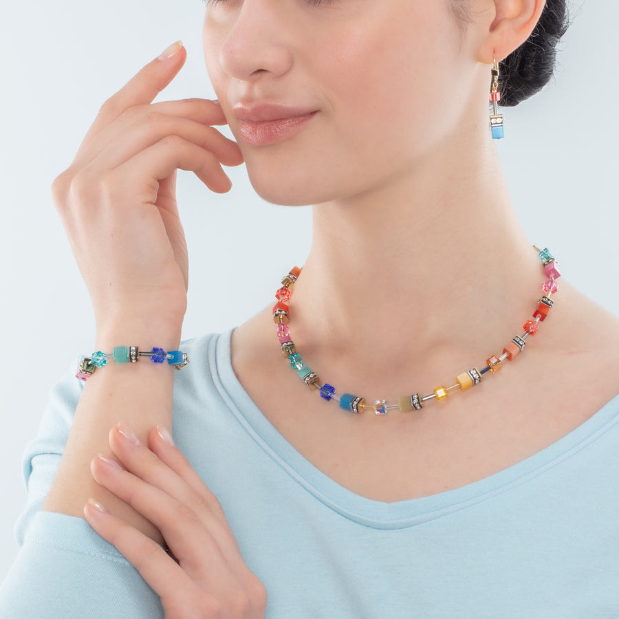 Braccialetto GeoCUBE® Iconic Classic Multicolor oro