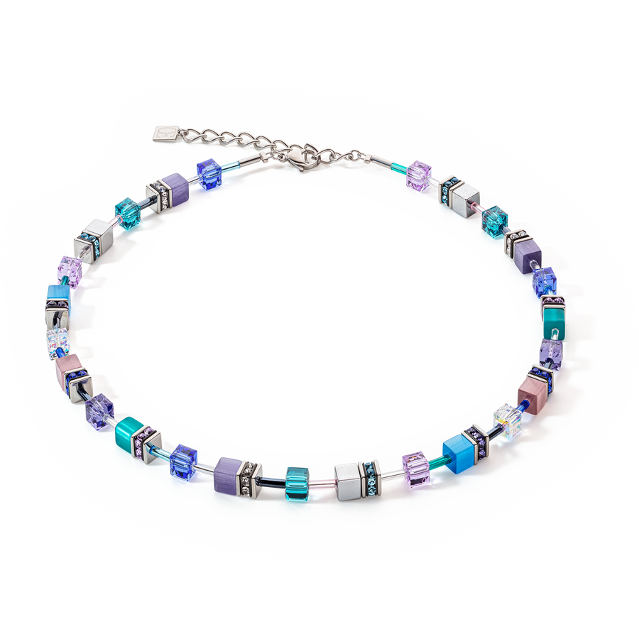 Collana GeoCUBE® Iconic turchese-viola
