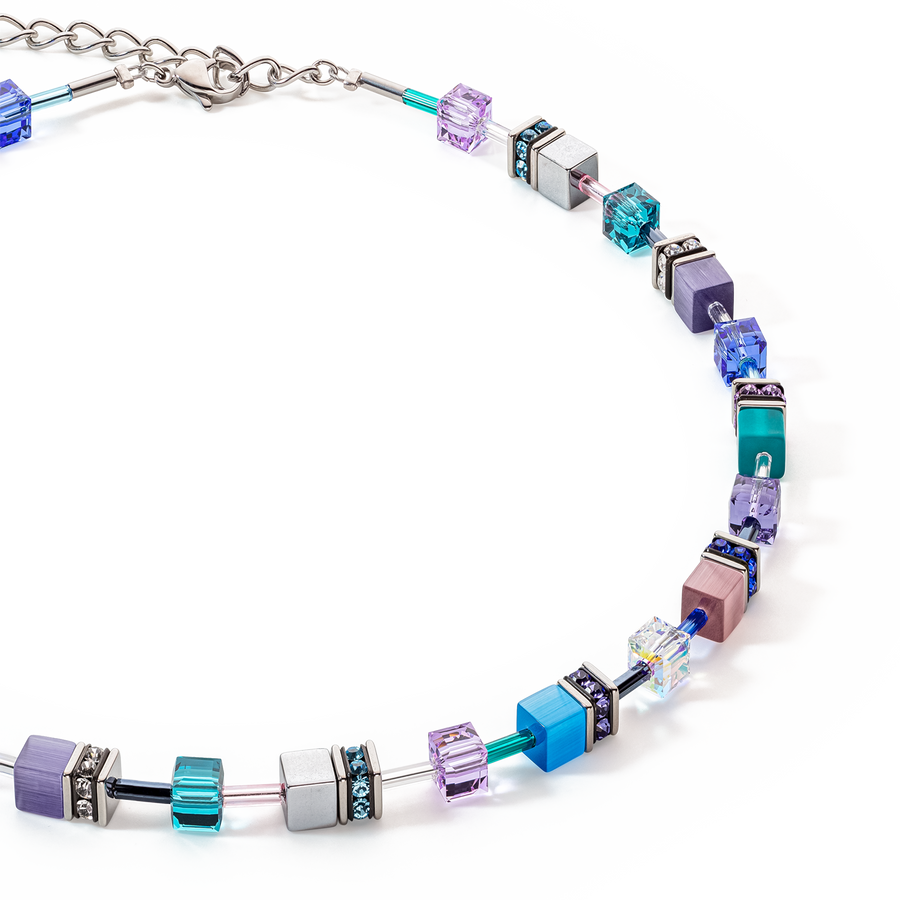Collana GeoCUBE® Iconic turchese-viola