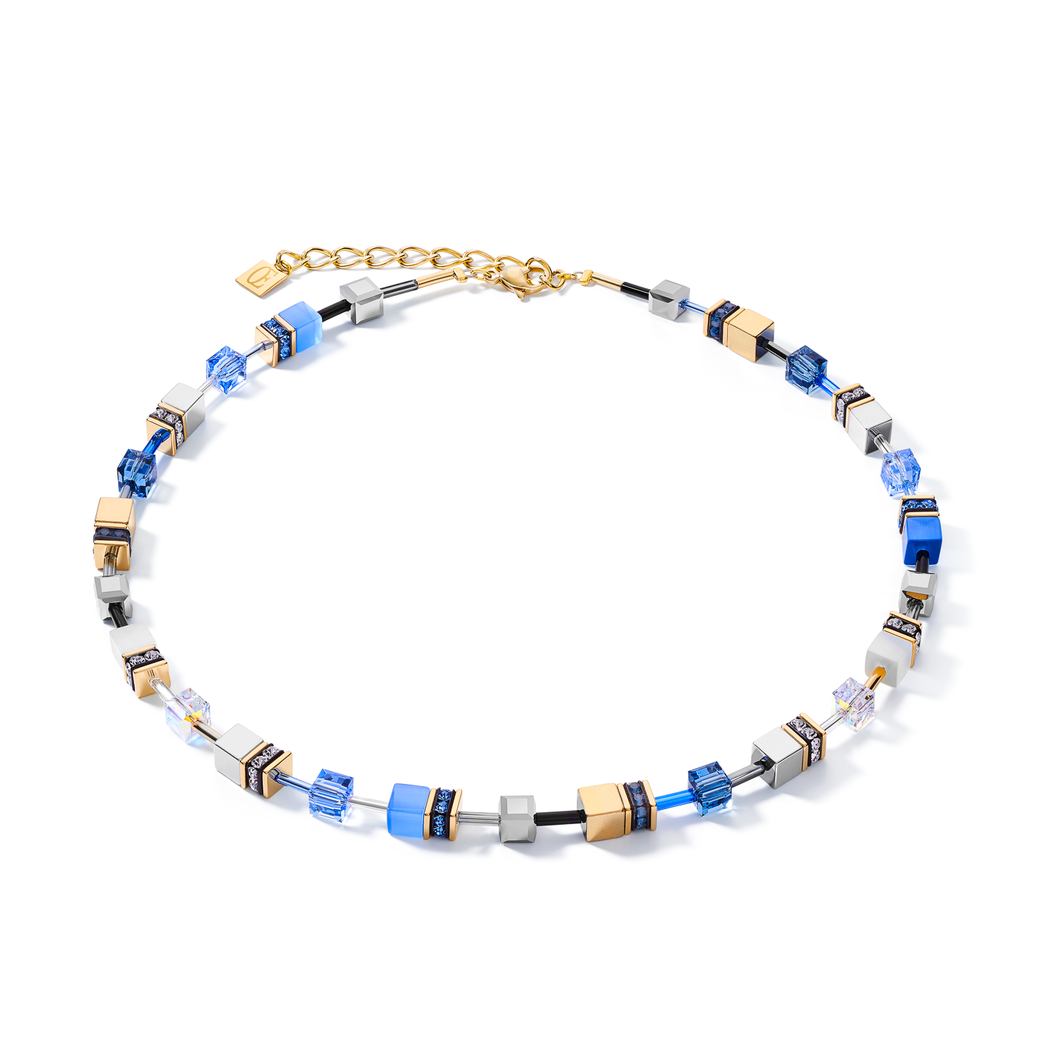 Collana GeoCUBE® blu-oro