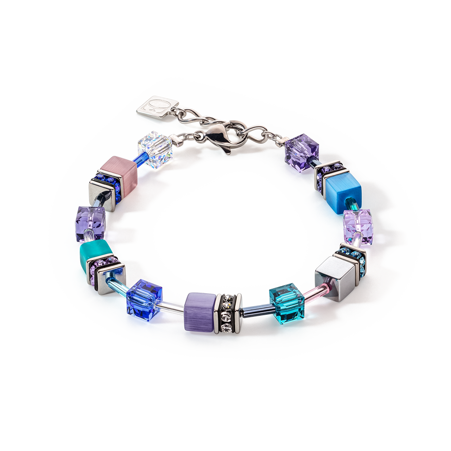 Braccialetto GeoCUBE® Iconic turchese-viola