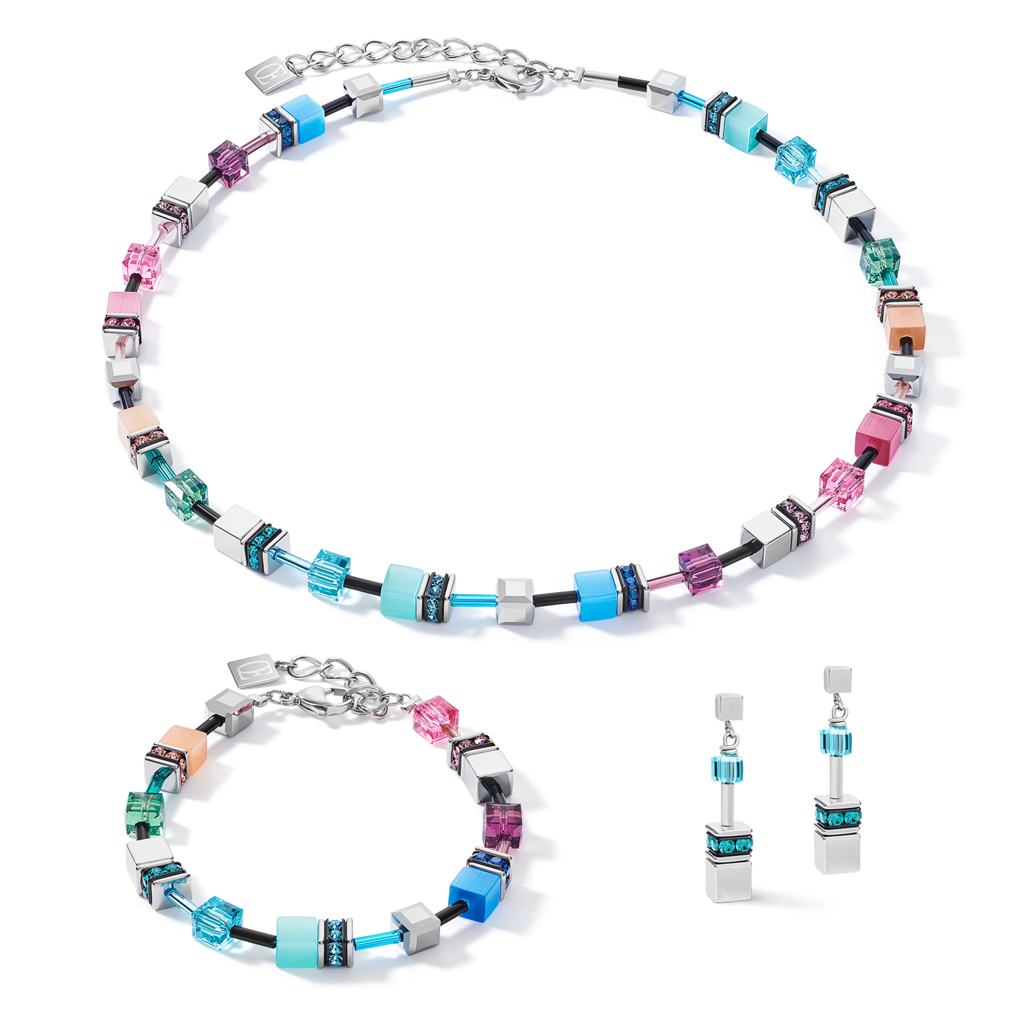 Braccialetto GeoCUBE® multicolor fresh vintage