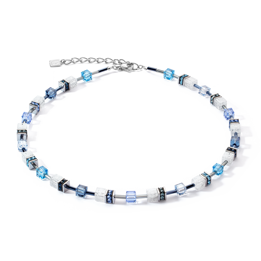 Collana GeoCUBE® Iconic Nature blu-bianco