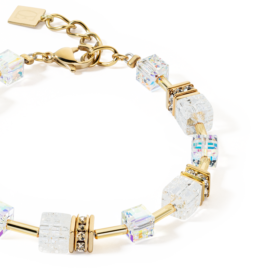 Bracciale GeoCUBE® Iconic Nature oro-bianco