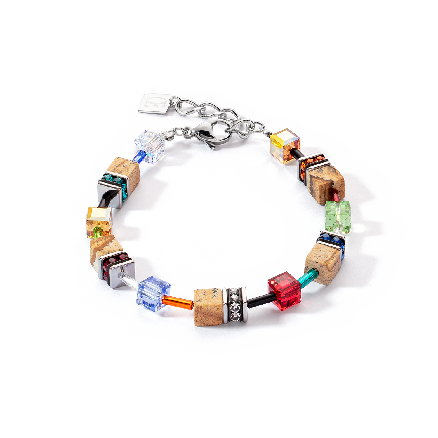 Bracciale GeoCUBE® Iconic Nature multicolor-marrone