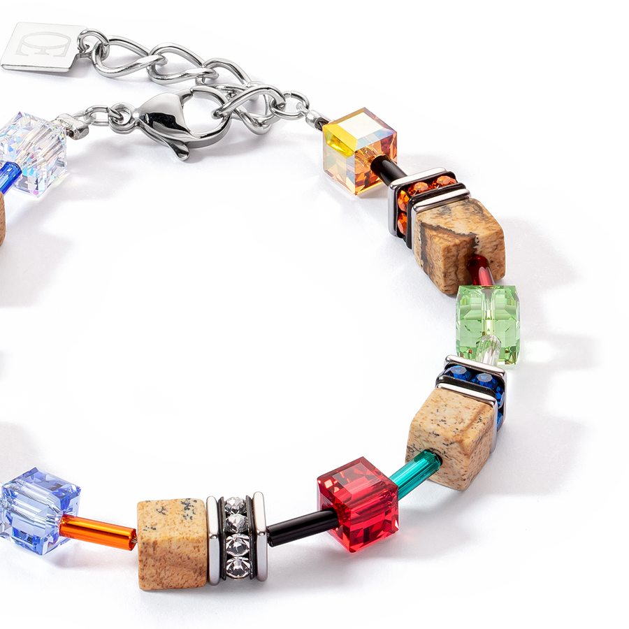 Bracciale GeoCUBE® Iconic Nature multicolor-marrone