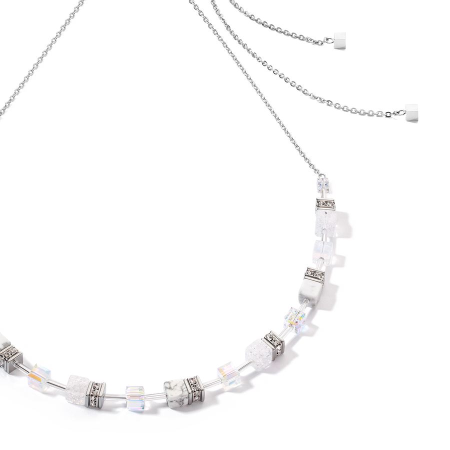 Collana GeoCUBE® Iconic Nature Chain bianca