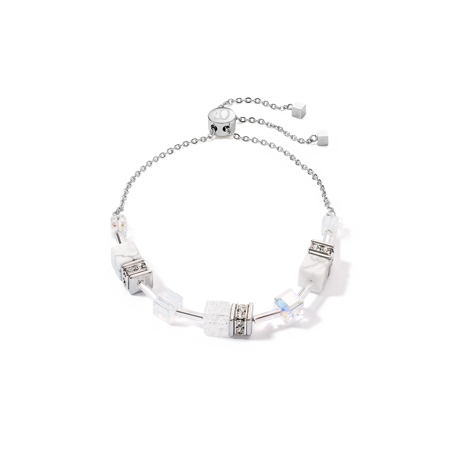 Bracciale GeoCUBE® Iconic Nature Chain bianco