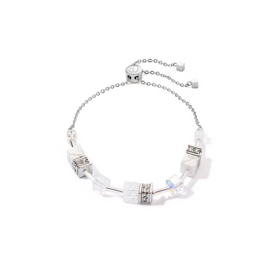 Bracciale GeoCUBE® Iconic Nature Chain bianco