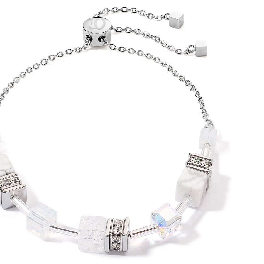 Bracciale GeoCUBE® Iconic Nature Chain bianco