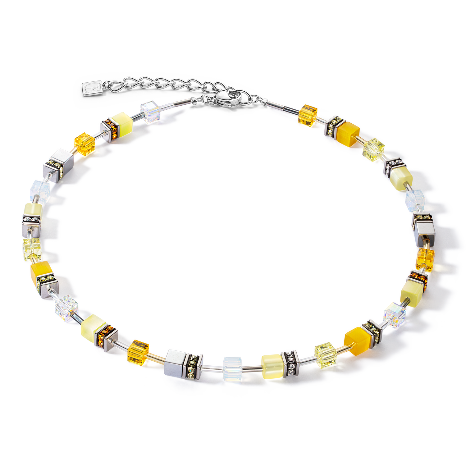 Collana GeoCUBE® Iconic Joyful Colours gialla