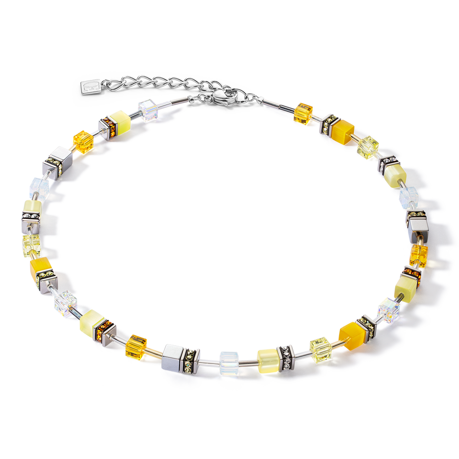 Collana GeoCUBE® Iconic Joyful Colours gialla