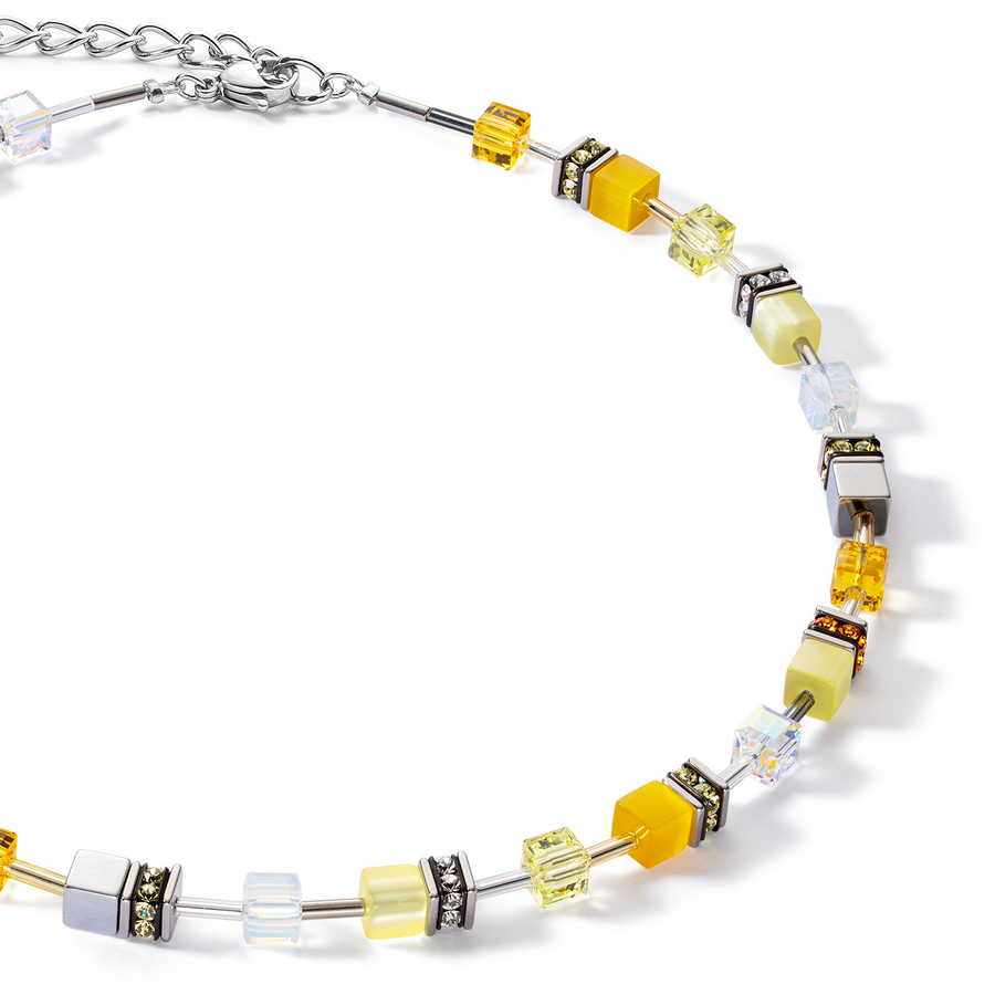 Collana GeoCUBE® Iconic Joyful Colours gialla