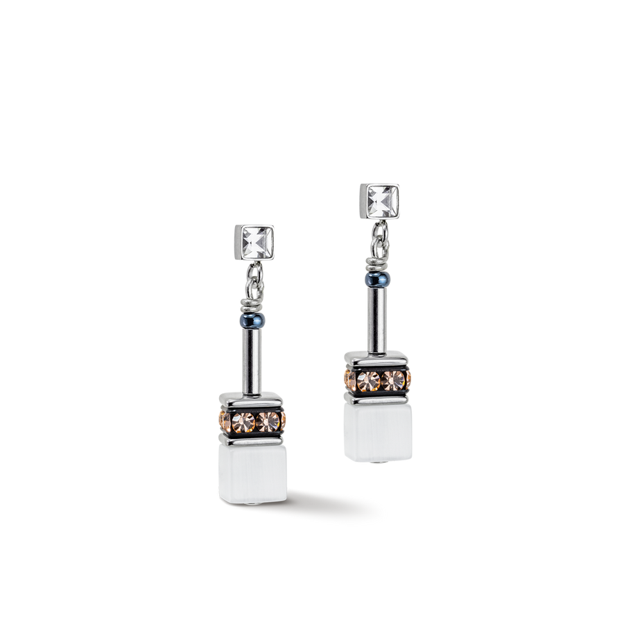Orecchini GeoCUBE® Iconic Monochrome pesca