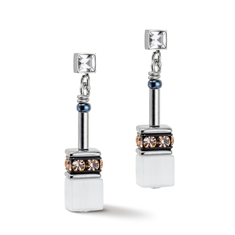 Orecchini GeoCUBE® Iconic Monochrome pesca