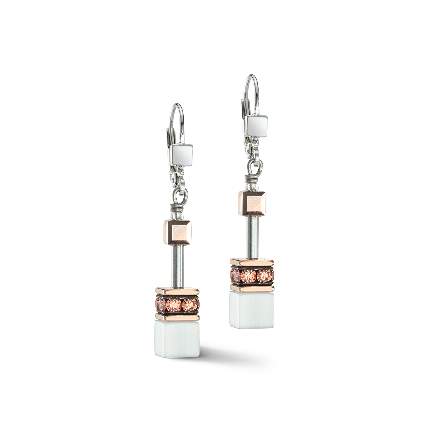 Orecchini GeoCUBE® Iconic cognac