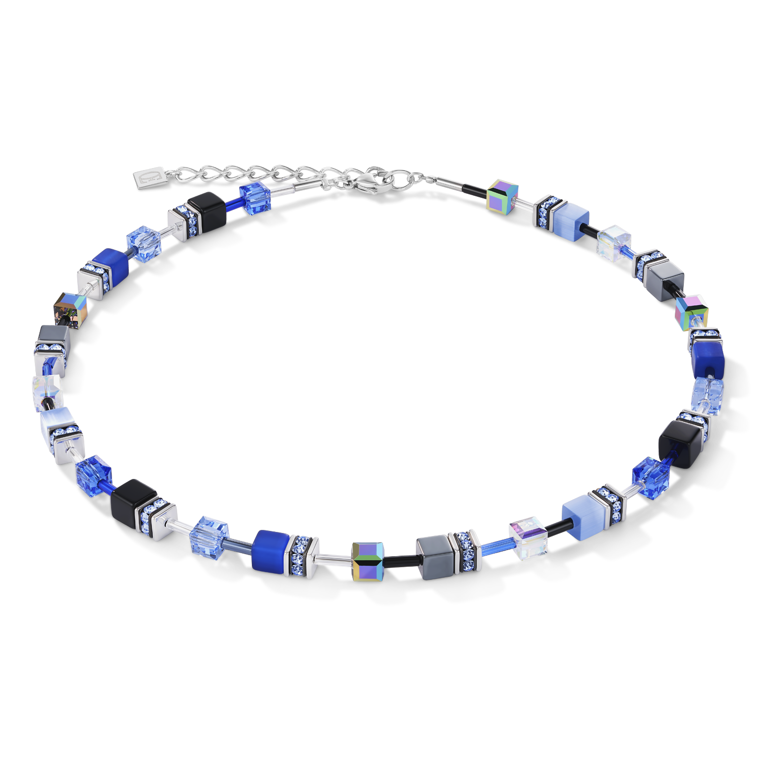 Collana GeoCUBE® blu cobalto