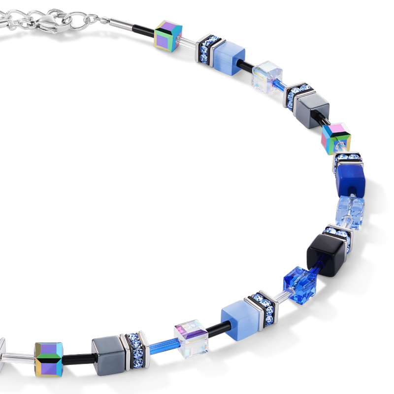 Collana GeoCUBE® blu cobalto