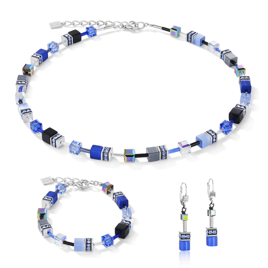 Collana GeoCUBE® blu cobalto