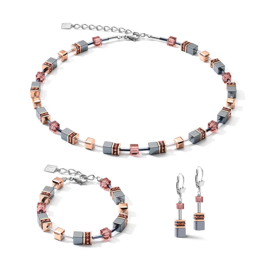 Orecchini GeoCUBE® rosa antico