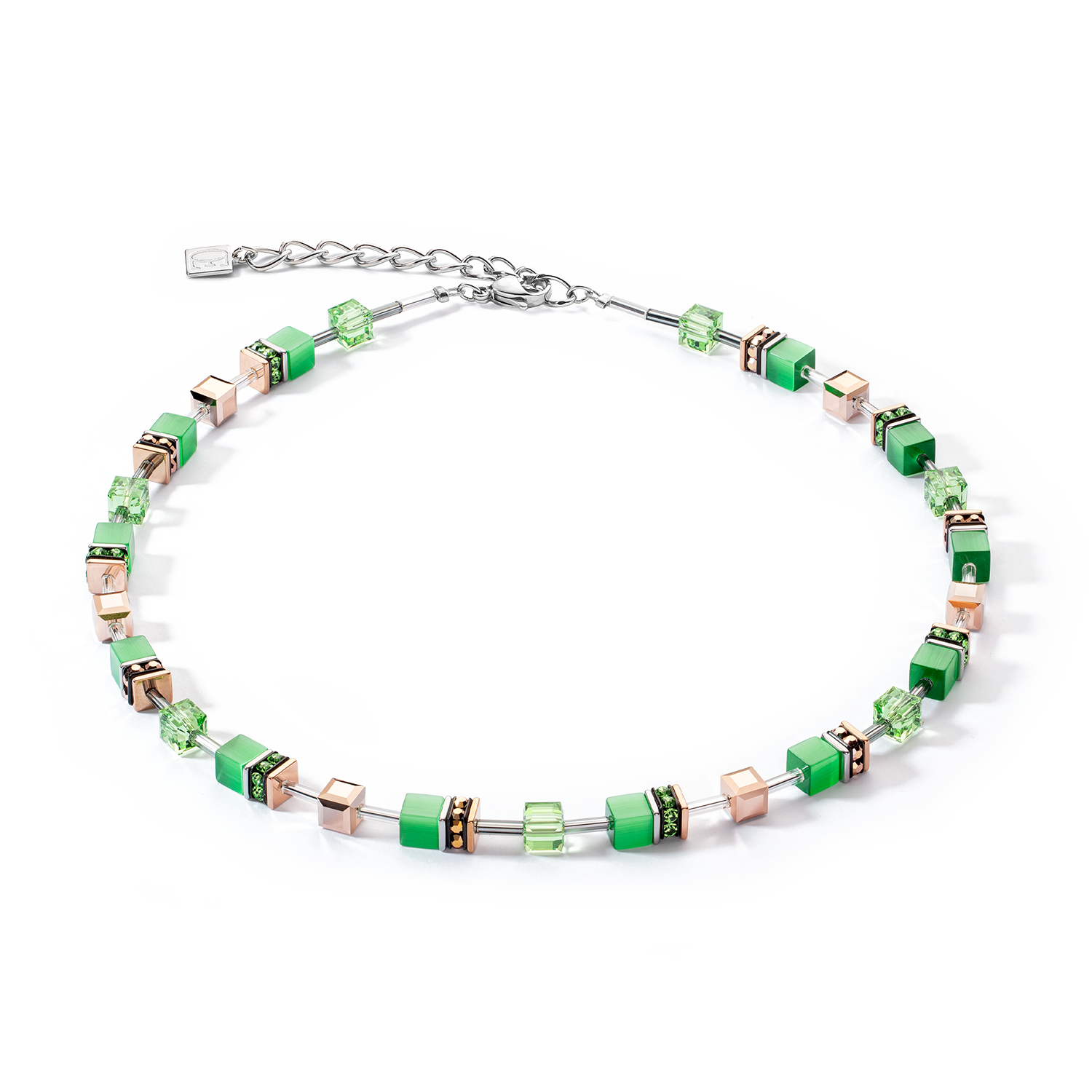 Collana GeoCUBE® Iconic Monochrome verde