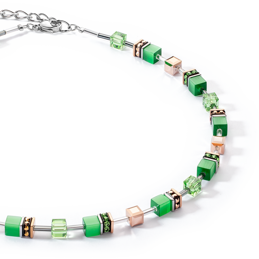 Collana GeoCUBE® Iconic Monochrome verde