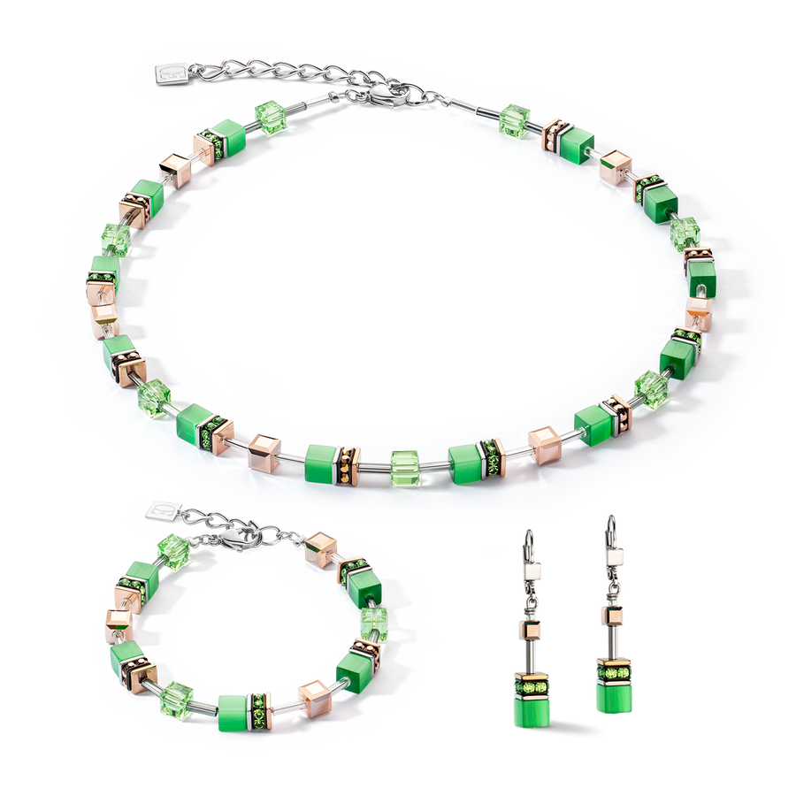 Collana GeoCUBE® Iconic Monochrome verde