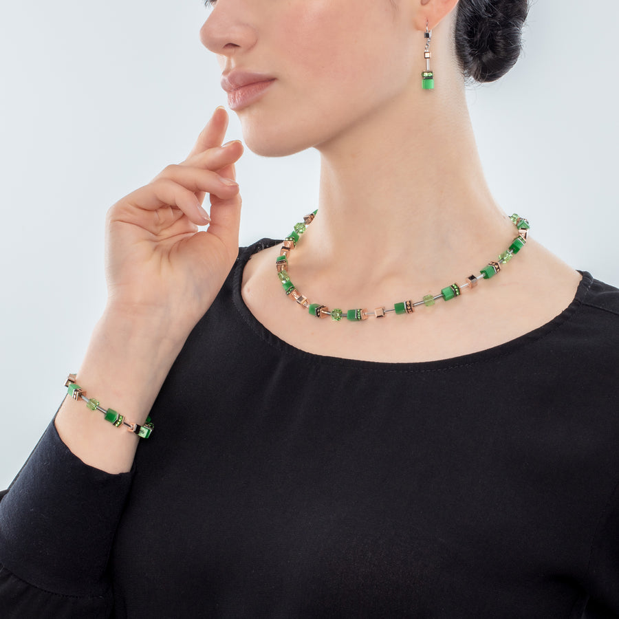 Collana GeoCUBE® Iconic Monochrome verde
