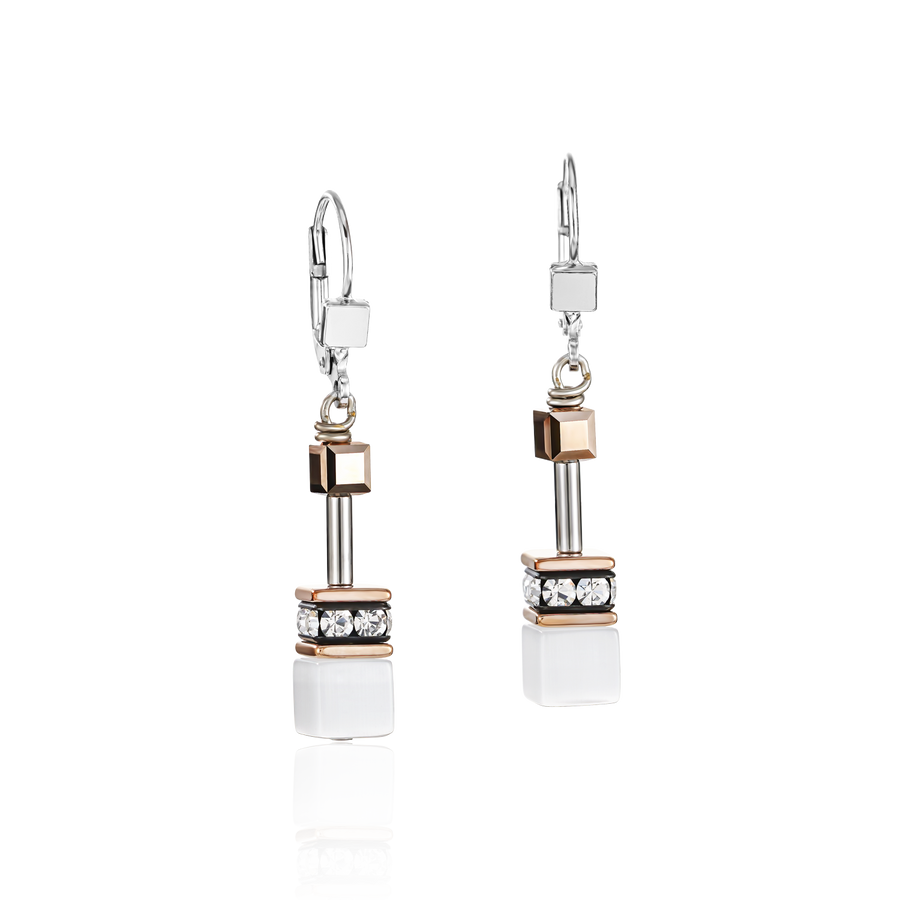 Orecchini GeoCUBE® bianco