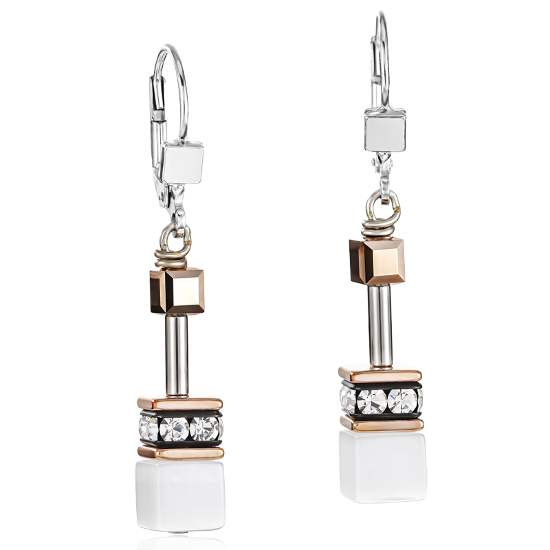 Orecchini GeoCUBE® bianco