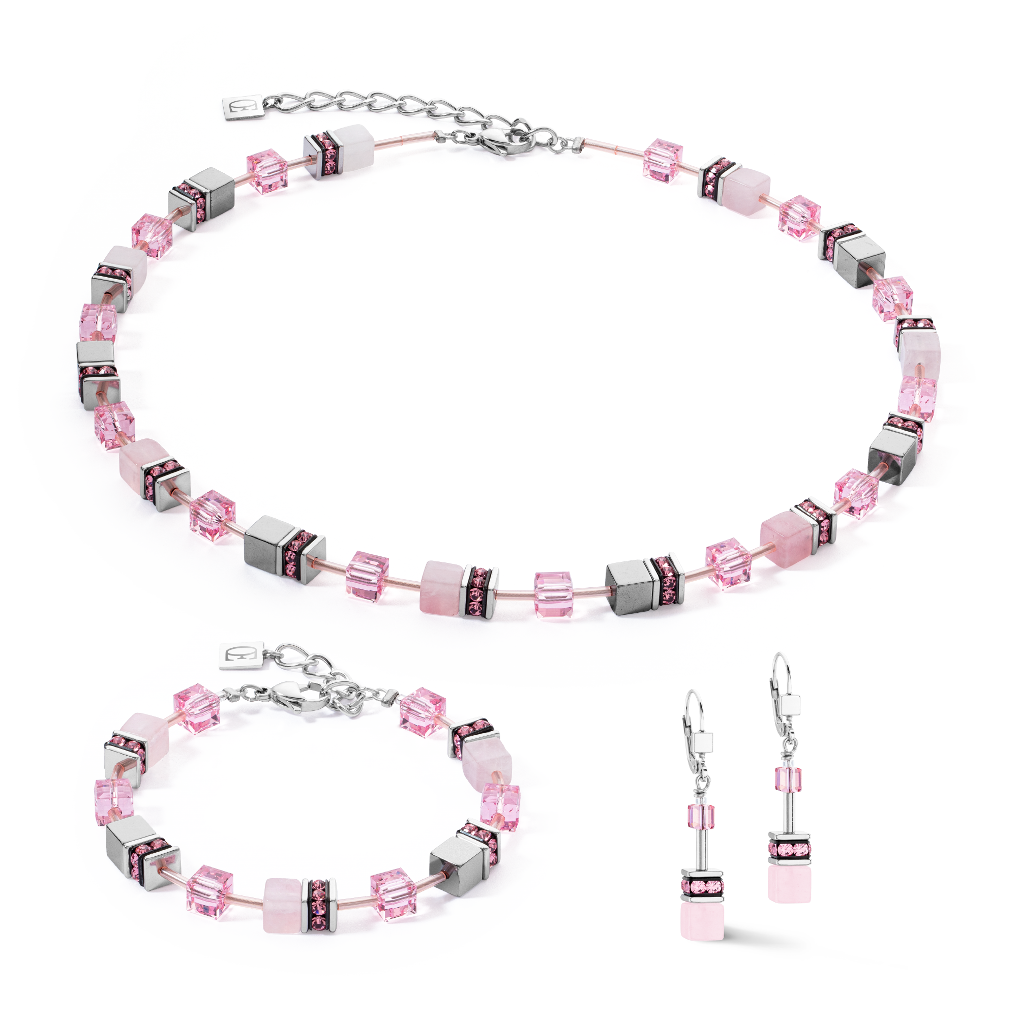 Collana GeoCUBE® Iconic Precious rosa