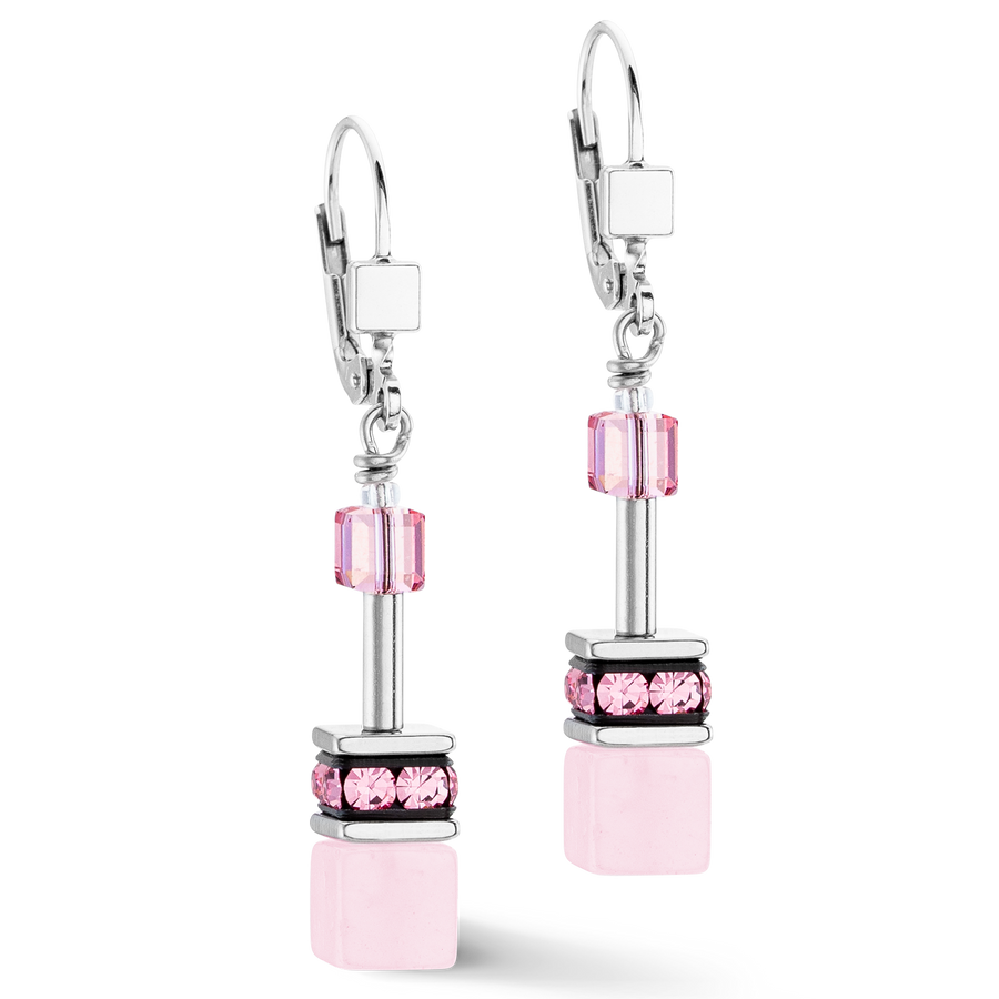 Orecchini GeoCUBE® Iconic Precious rosa