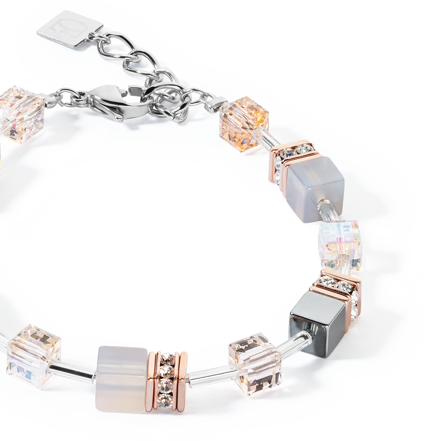 Bracciale GeoCUBE® Iconic Precious oro rosa-pesca