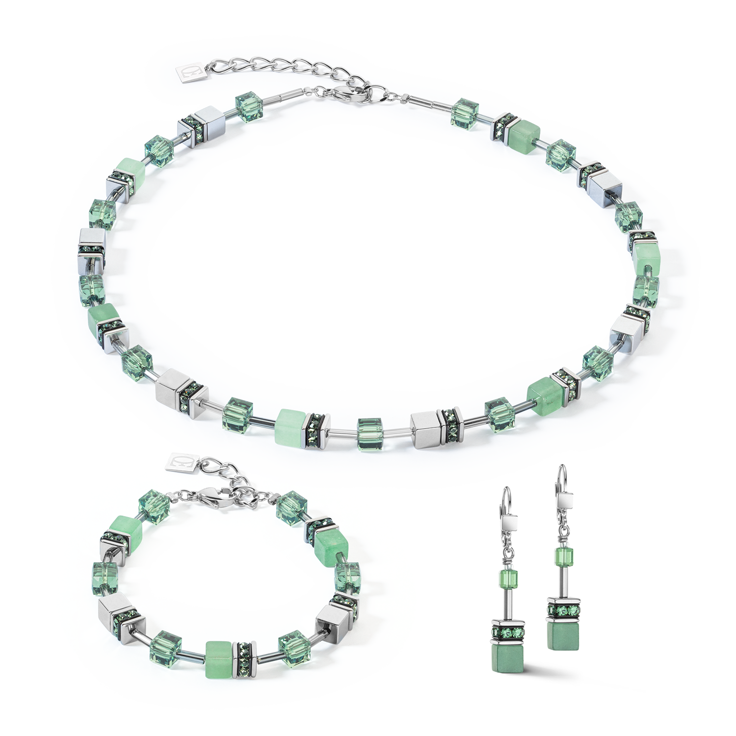 Bracciale GeoCUBE® Iconic Precious verde