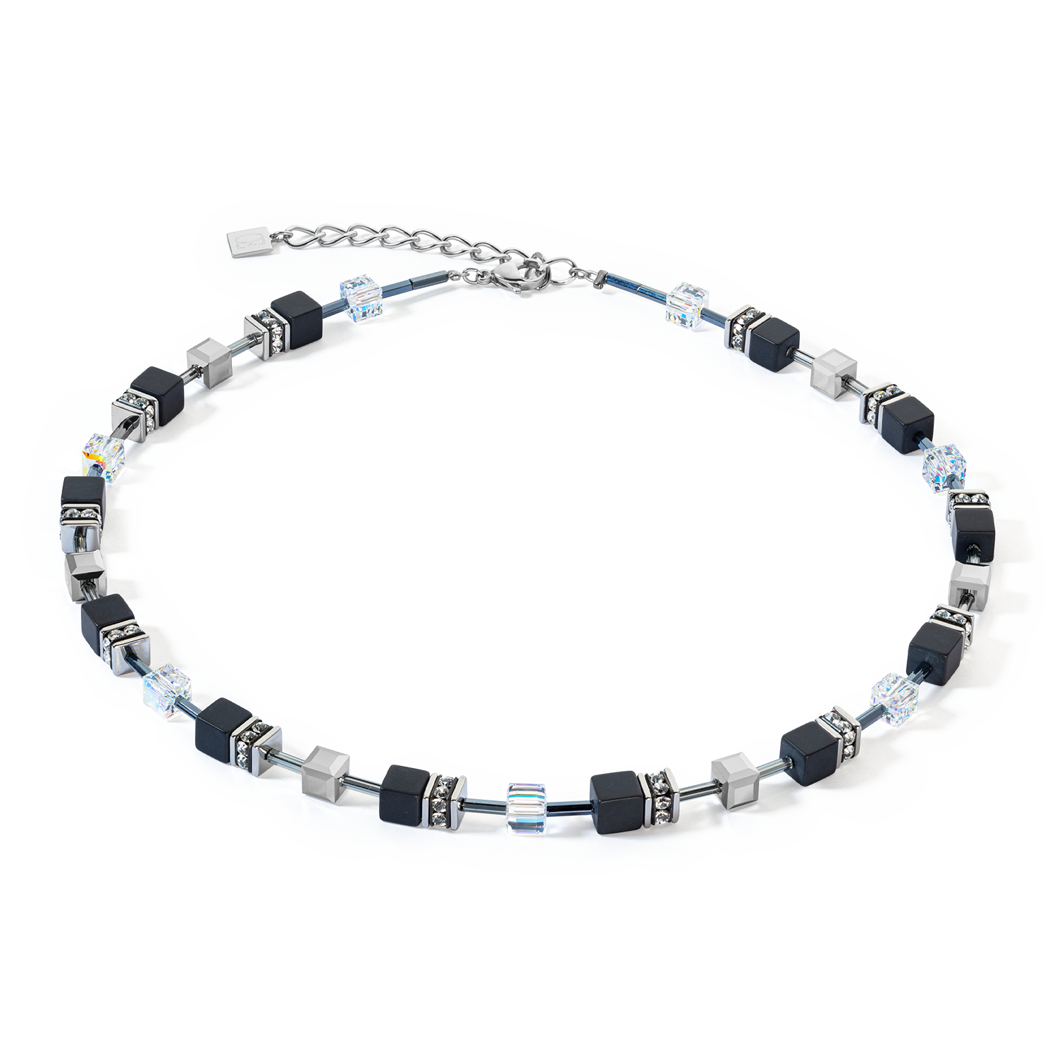 Collana GeoCUBE® Iconic Precious Onyx cristallo-nero