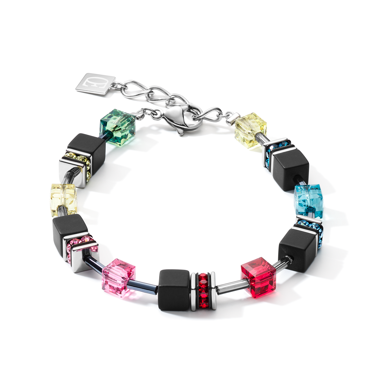 Braccialetto GeoCUBE® onice multicolor Pop Art