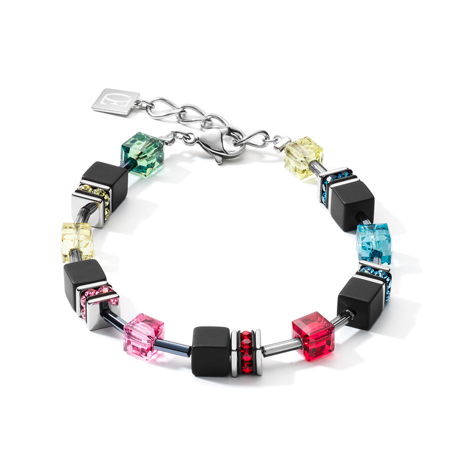 Braccialetto GeoCUBE® onice multicolor Pop Art
