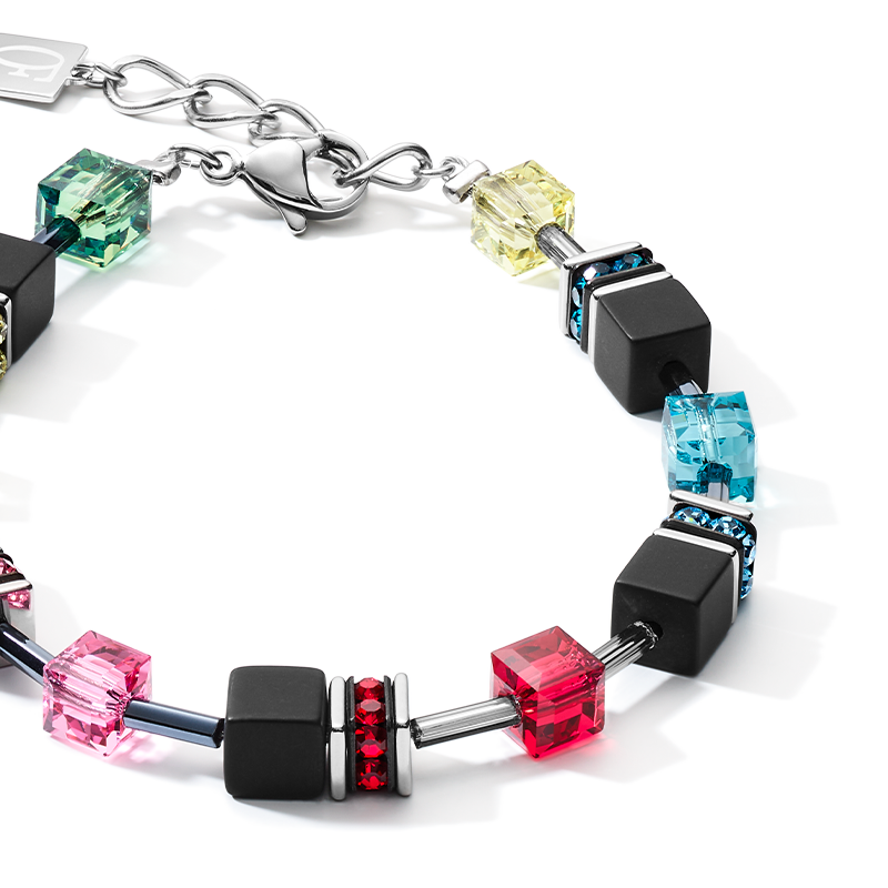Braccialetto GeoCUBE® onice multicolor Pop Art