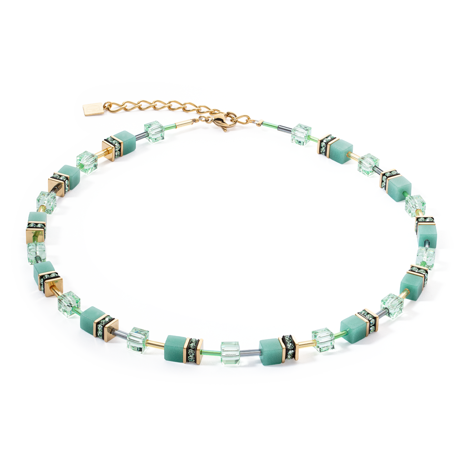 Collana GeoCUBE® Iconic Mono Oro verde