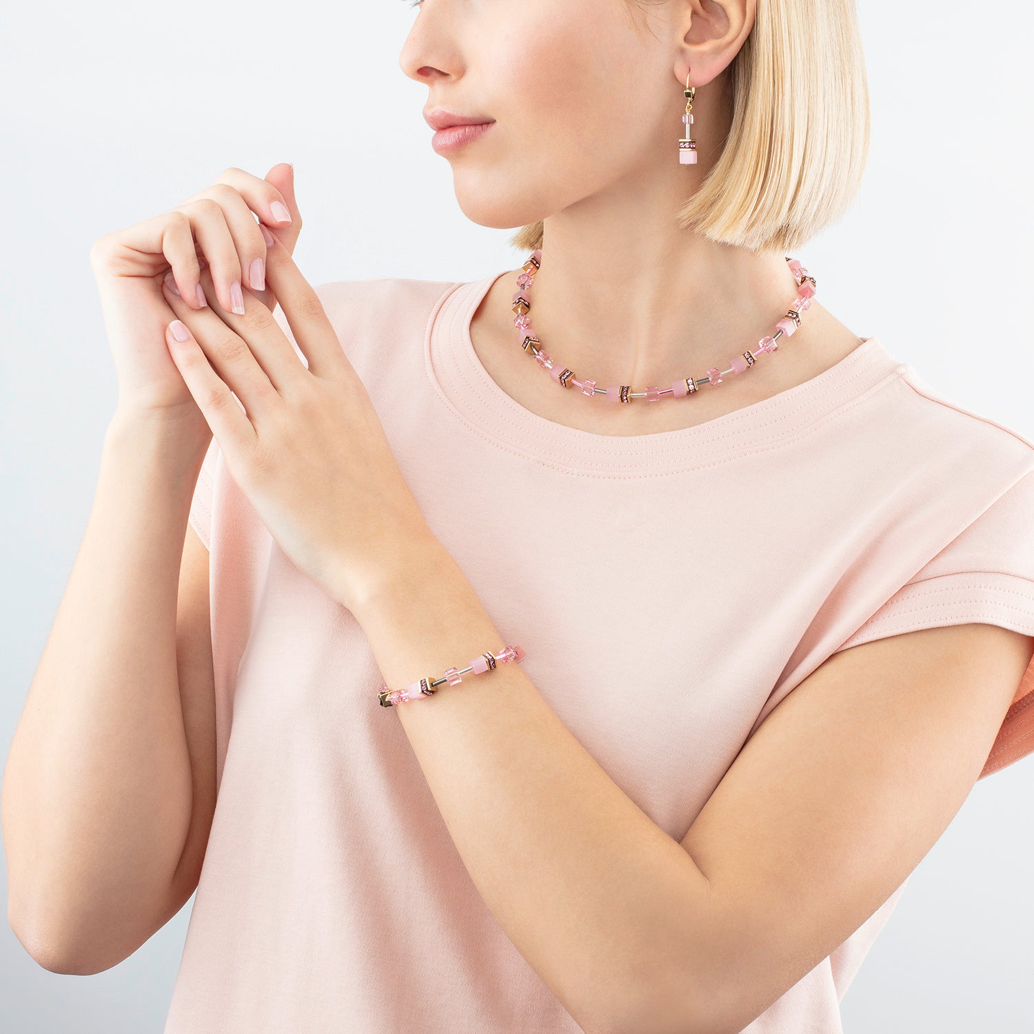 Collana GeoCUBE® Iconic Mono Oro rosa