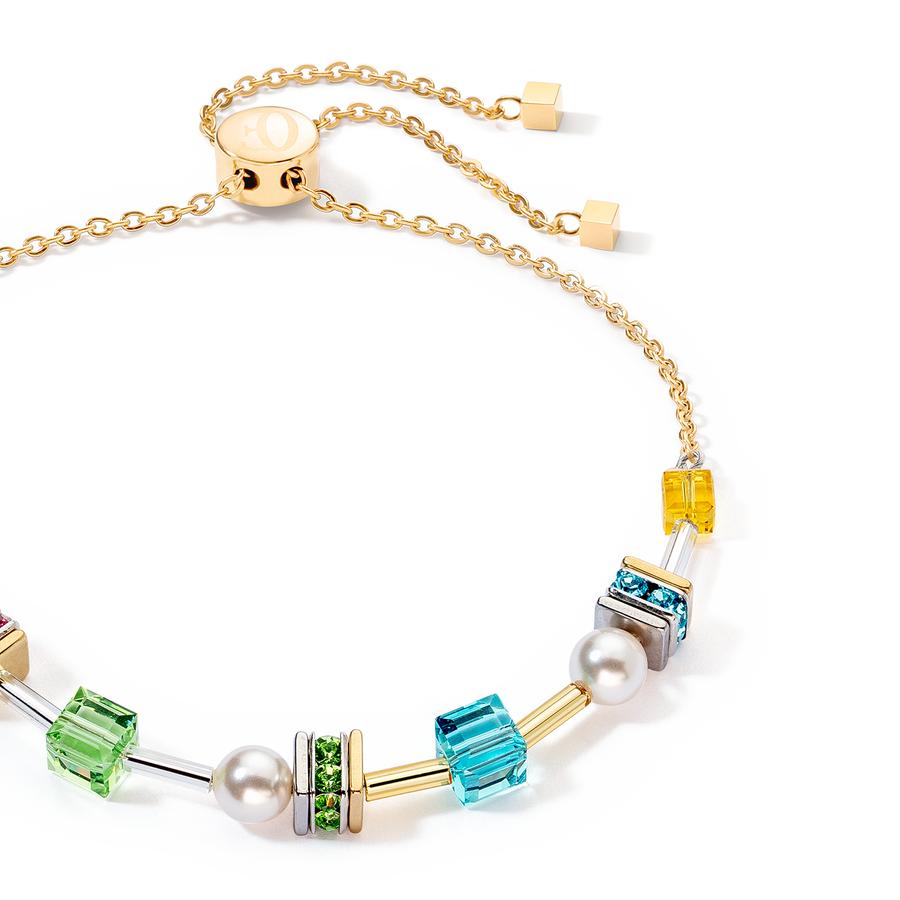 Bracciale Joyful Cubes & Pearls multicolore