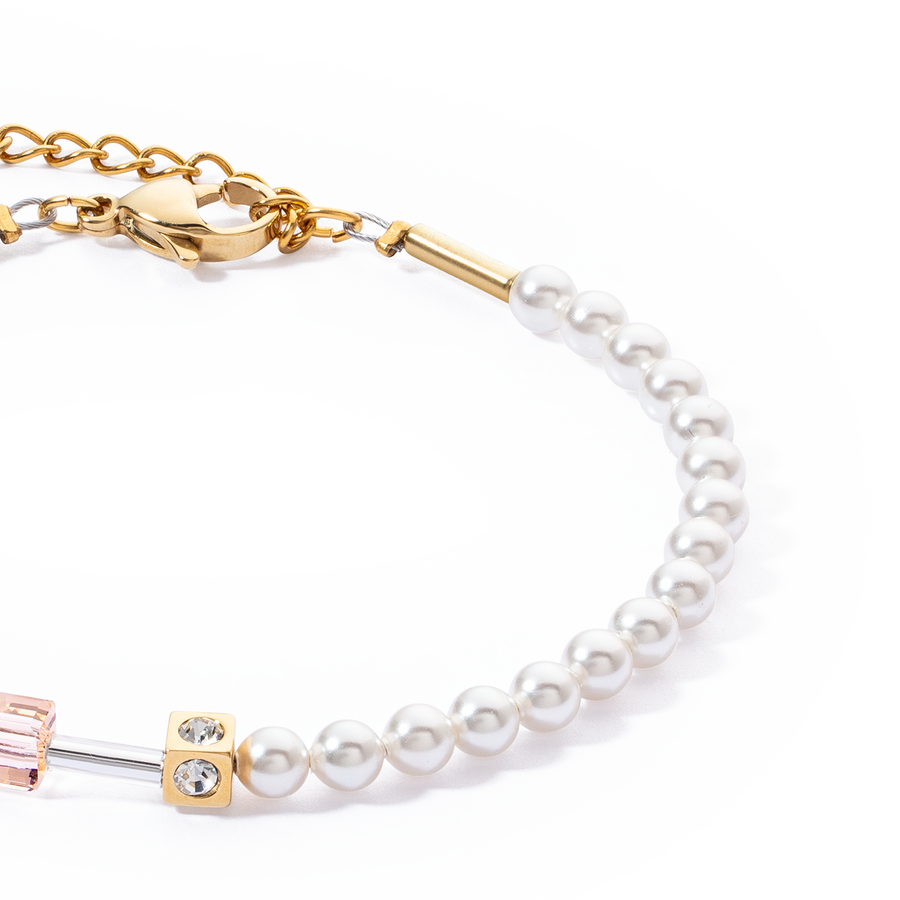 Bracciale GeoCUBE® Mini Fusion Pearls Apricot Crush