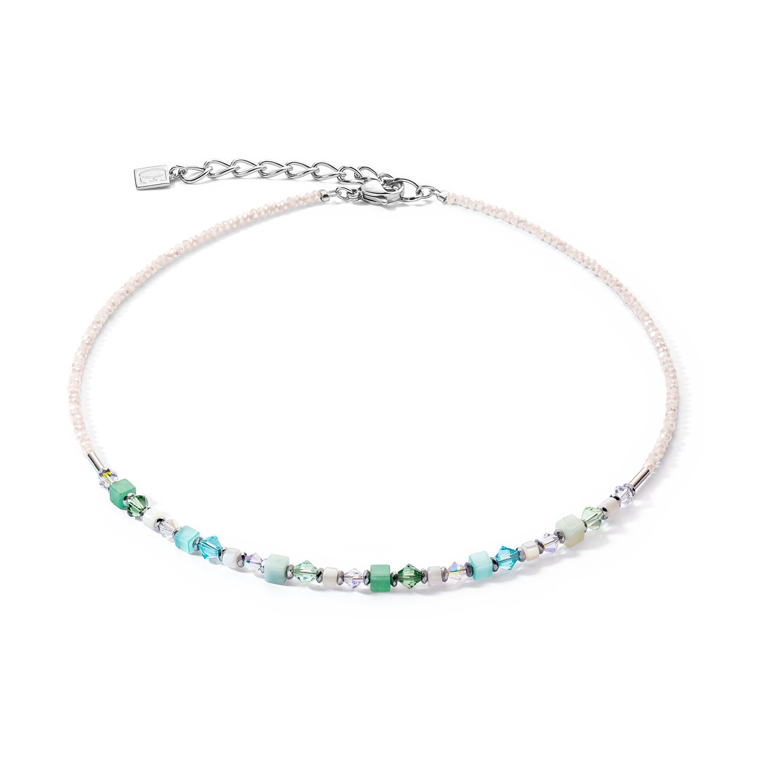 Collana Princess Shape Mix verde menta