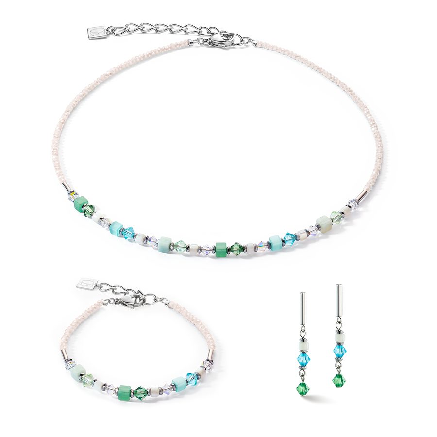 Collana Princess Shape Mix verde menta