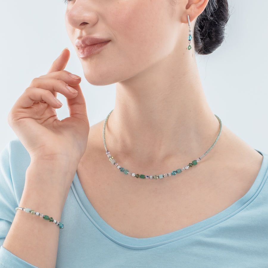 Collana Princess Shape Mix verde menta