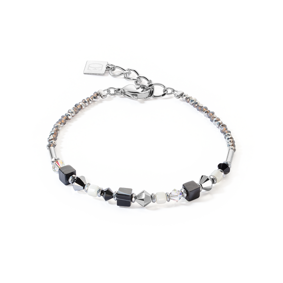 Bracciale Princess Shape Mix nero-bianco