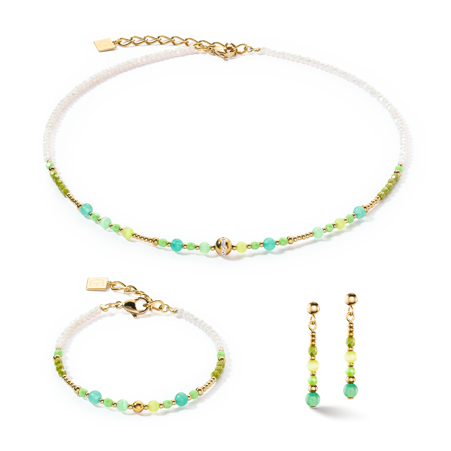 Collana Princess Spheres verde
