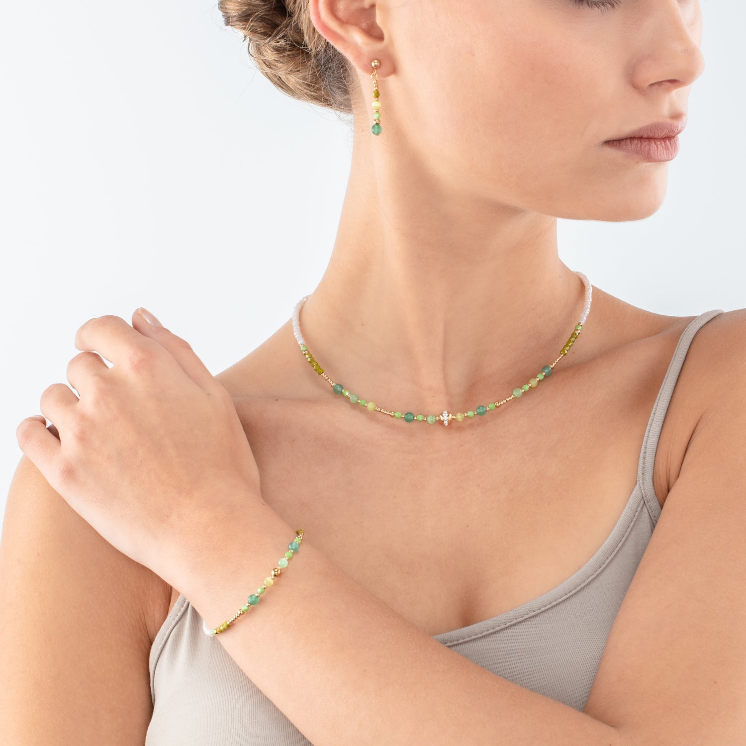 Collana Princess Spheres verde